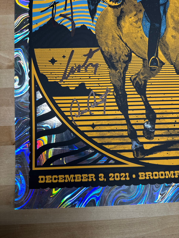 Joe Russo's Almost Dead - 2021 Drew Findley poster Broomfield, CO FOIL
