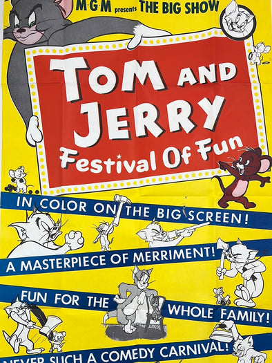 Tom & Jerry: Festival of Fun - 1962 MGM movie poster original vintage
