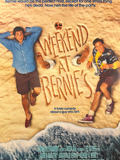 Weekend At Bernie's - 1989 movie poster original vintage