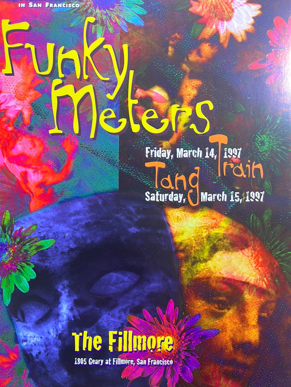 Funky Meters - 1997 Frank Wiedemann poster San Francisco, CA The Fillmore