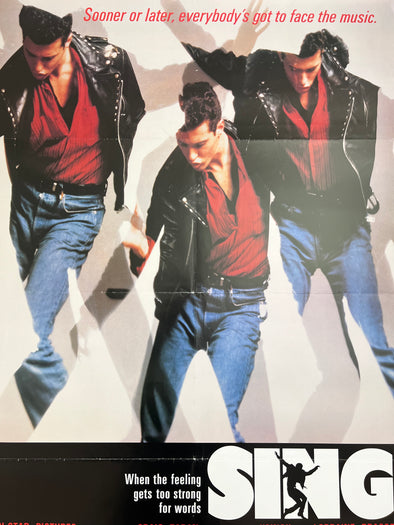 Sing - 1989 one sheet movie poster original vintage 27x40