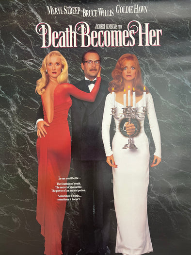 Death Becomes Her - 1992 video promo movie poster original vintage 27x40