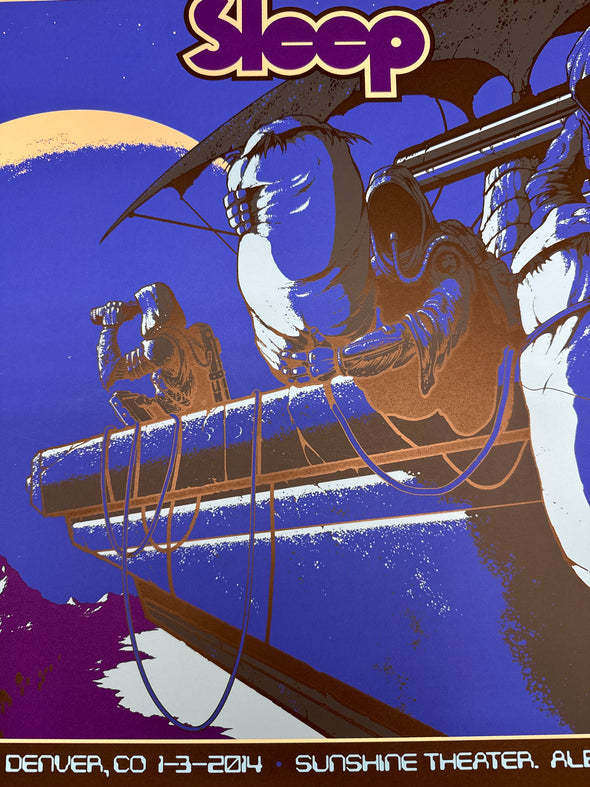 Sleep - 2014 Arik Roper poster Denver, CO The Gothic Theatre + Albuquerque
