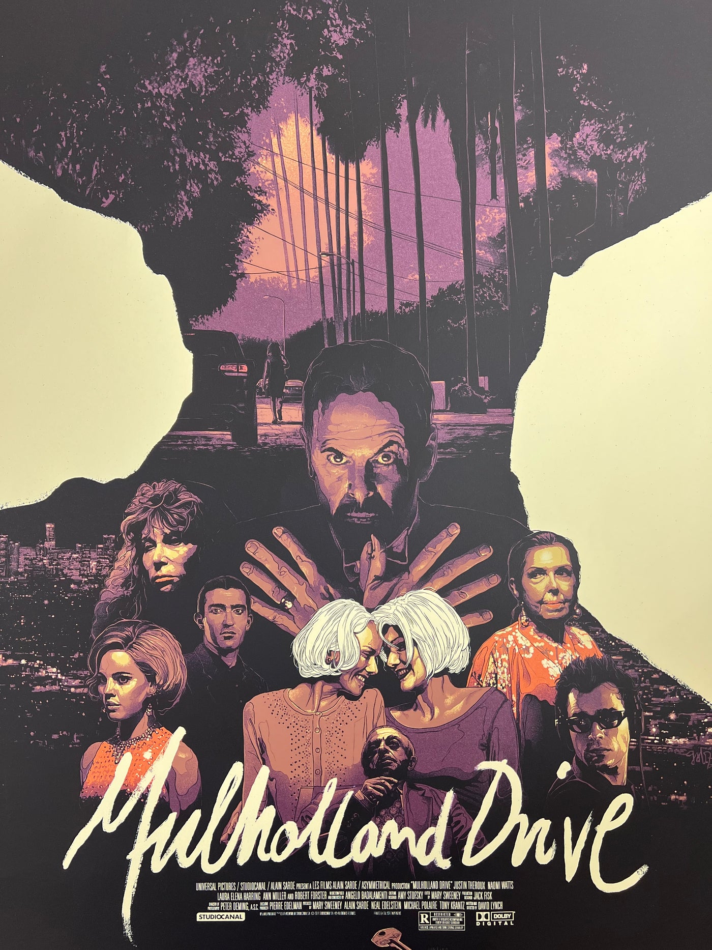 Mulholland Drive 2014 Grzegorz Domaradzki Poster Variant Edition mulholland-drive-2014-grzegorz-domaradzki-poster-variant-edition