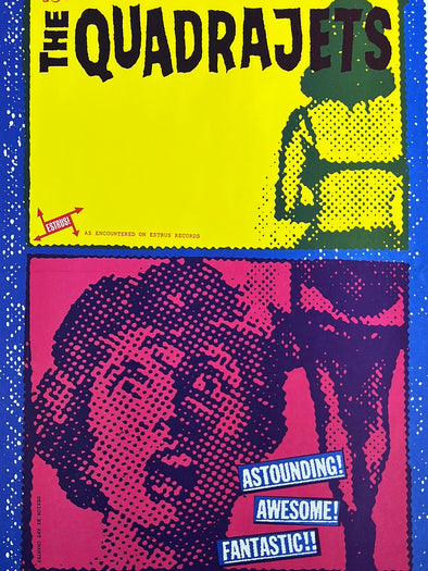The Quadrajets - Art Chantry promo poster Estrus Records
