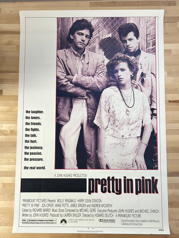 Pretty In Pink - 1986 movie poster original