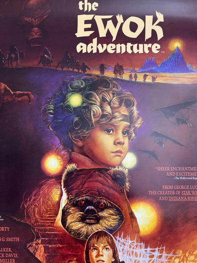 The Ewok Adventure - 1990 video promo movie poster original vintage 24x36