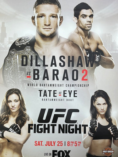 UFC Fight Night 725 - 2015 Poster Dillashaw vs Barao