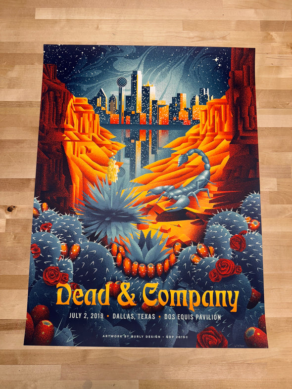 Dead & Company - 2019 Burly Designs poster Dallas, TX
