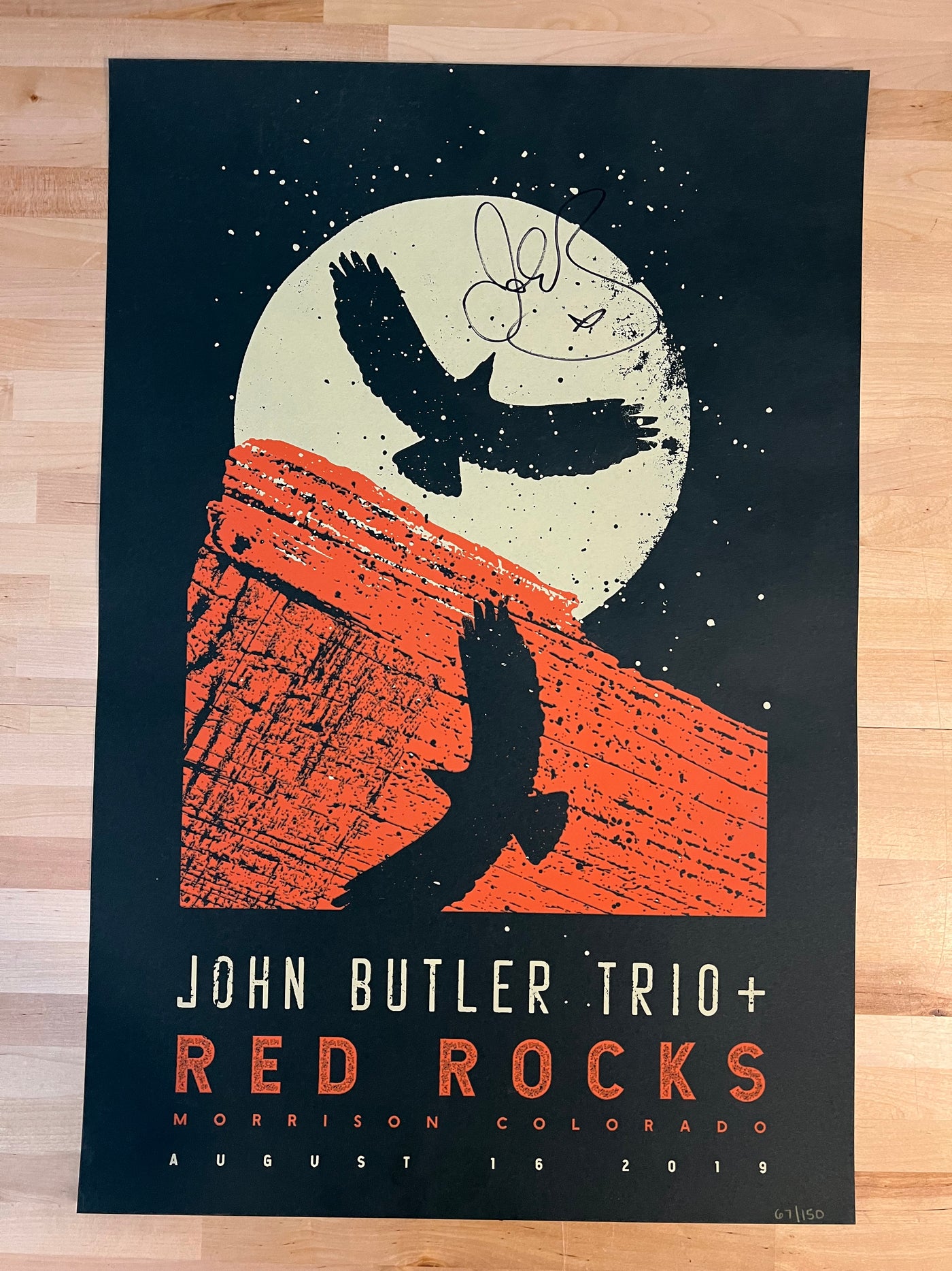 John Butler Trio - 2019 Jordan Narachinsky poster Morrison
