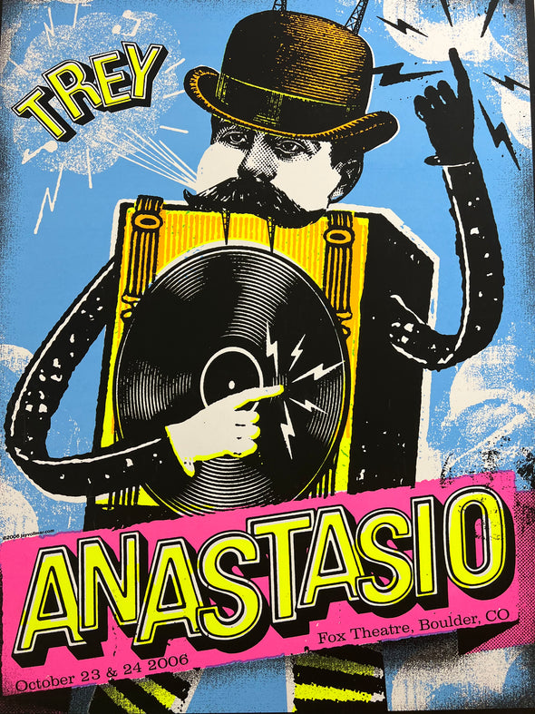 Trey Anastasio - 2006 Jay Vollmar Poster Boulder, CO 10/23-10/24 Fox Theatre