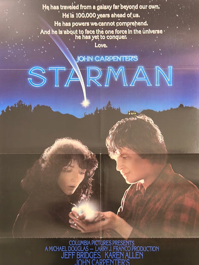 Starman - 1984 movie poster original vintage