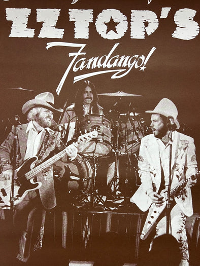 ZZ Top's Fandango - 1975 Poster Colorado McNichols Sports Arena