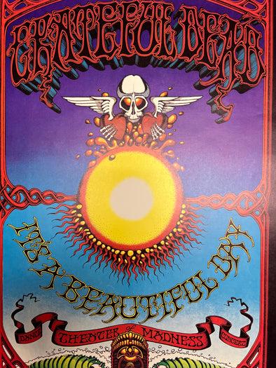 Grateful Dead - 1969 Rick Griffin poster Honolulu Hawaii RP-2