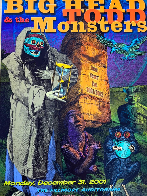 Big Head Todd & The Monsters - 2001 poster The Fillmore, Denver, CO