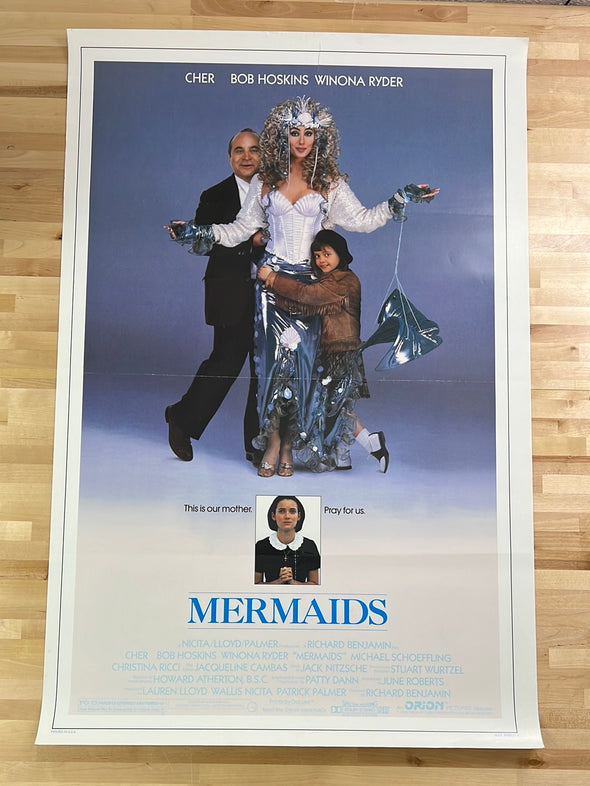 Mermaids - 1990 movie poster original 27x40