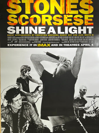 The Rolling Stones - 2008 Shine A Light movie poster original 27x40
