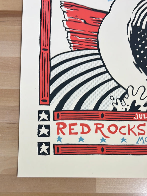 Trampled By Turtles - 2019 Lonny Unitus poster Red Rocks Morrison, CO