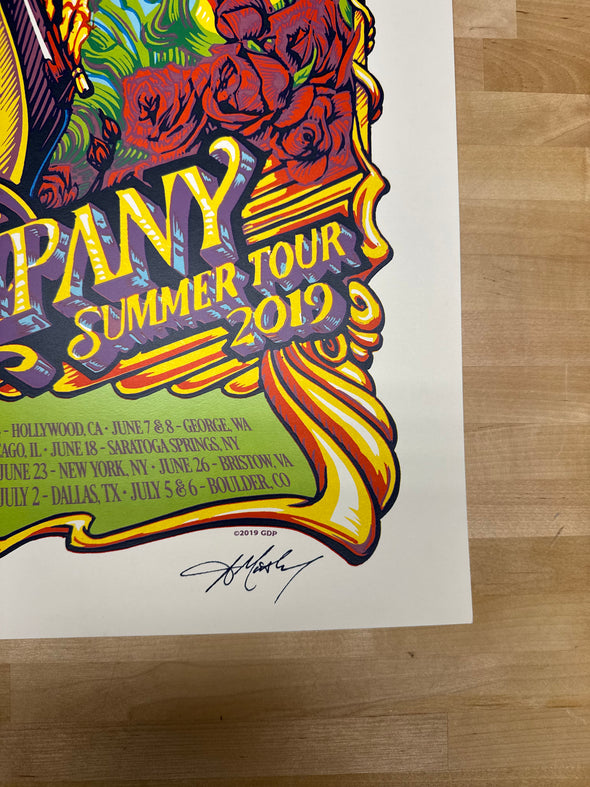 Dead & Company - 2019 AJ Masthay poster Summer Tour 1550