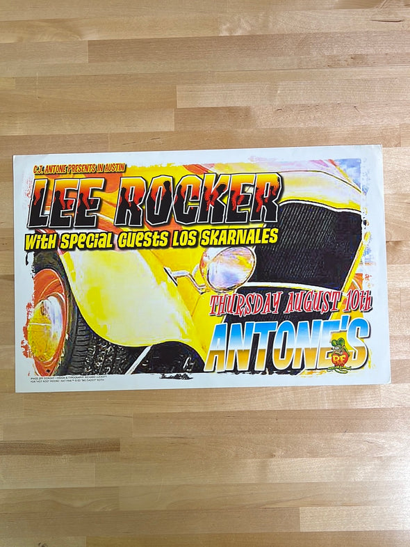 Lee Rocker - 2000 promo poster Austin, TX Antone's