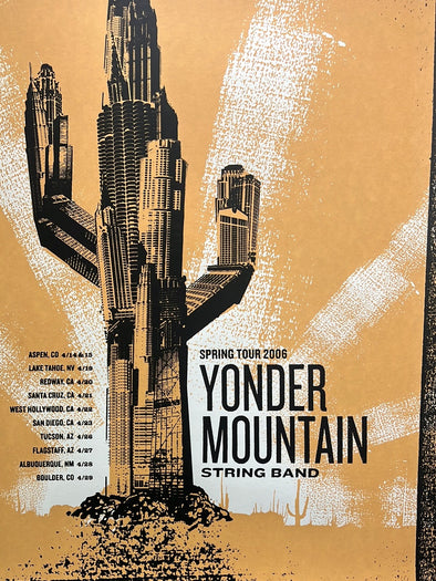 Yonder Mountain String Band - 2006 FarmBarn Art poster Spring Tour