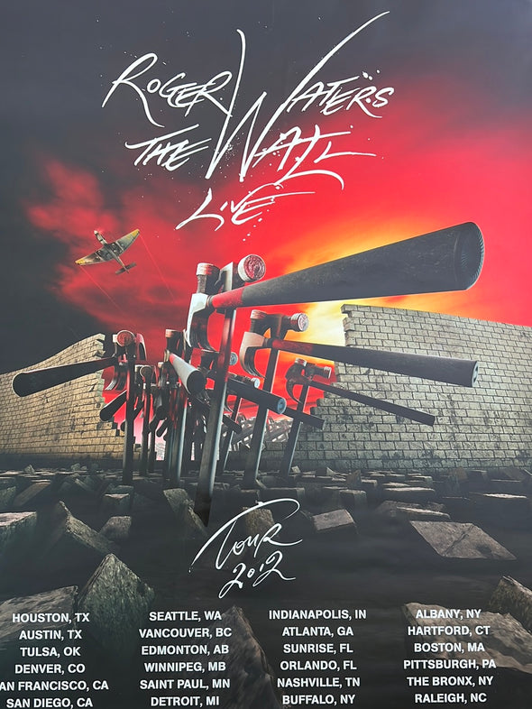 Roger Waters The Wall Live  - 2012 poster North America