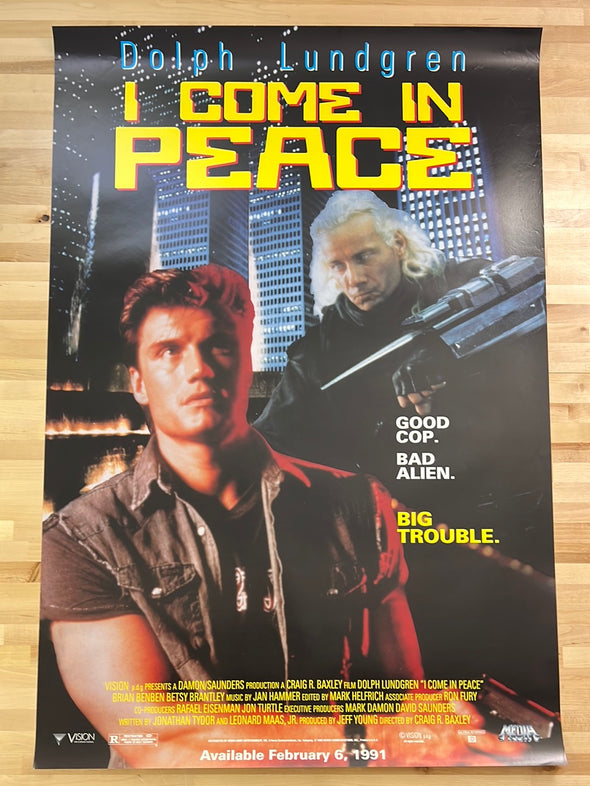 I Come In Peace - 1990 movie poster original