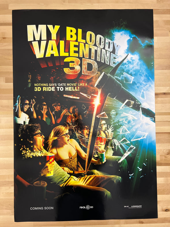 My Bloody Valentine 3D - 2009 video promo movie poster original 27x40