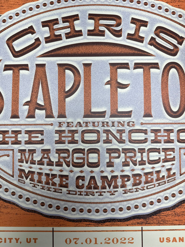 Chris Stapleton - 2022 Zoca Studio poster Usana West Valley City, UT