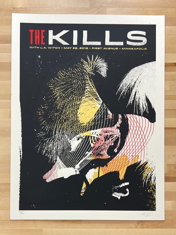 The Kills - 2016 Aesthetic Apparatus poster Minneapolis, MN First Avenue