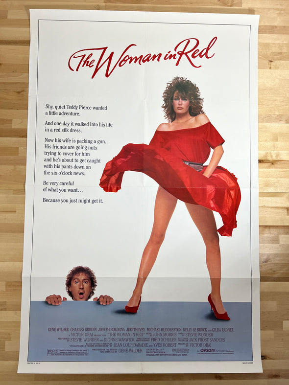 The Woman In Red - 1984 one sheet movie poster original 27x41