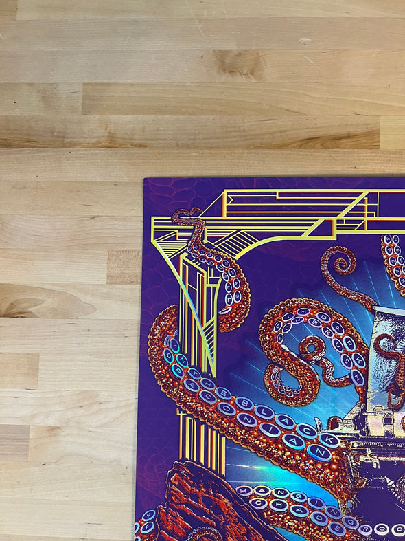 Umphrey's McGee - 2018 Pete Herzog poster Red Rocks Morrison, CO (RAINBOW FOIL)