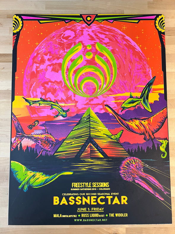 Bassnectar - 2018 Charles An poster Colorado Summer Gathering Freestyle Sessions