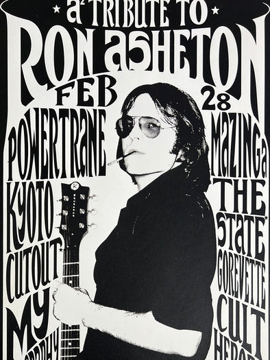 Tribute to Ron Asheton - 2009 Jeremy Wheeler poster