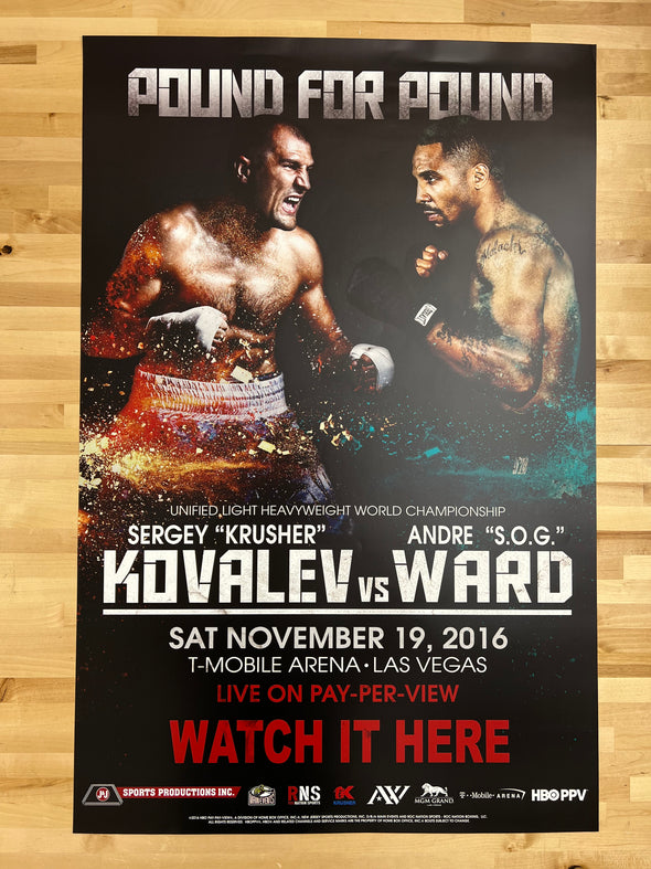 Boxing - 2016 Kovalev vs Ward Poster