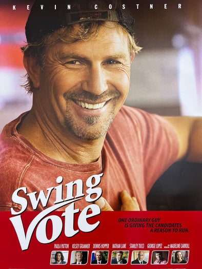 Swing Vote - 2008 video promo movie poster original vintage 27x40