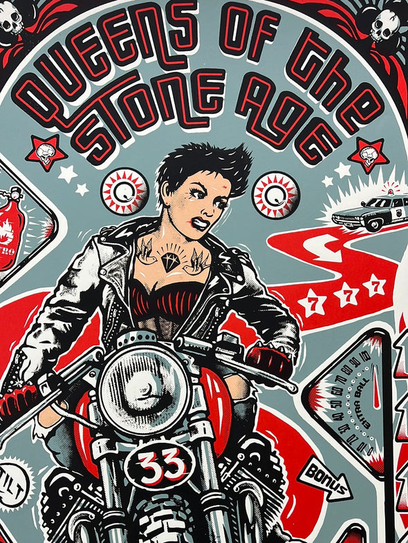 Queens Of The Stone Age - 2013 Chris Hopewell Poster London, UK Wembley