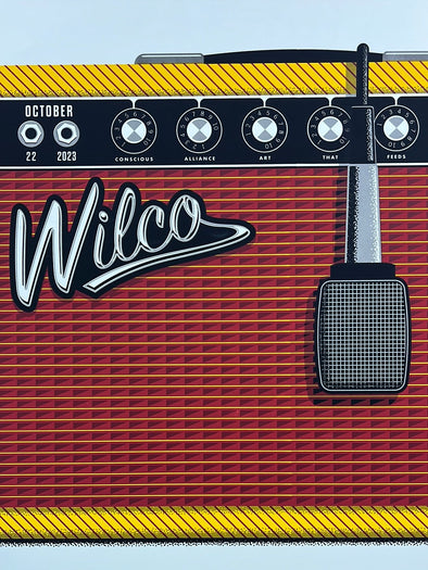 Wilco - 2023 Mike Tallman Crosshair Poster Denver, CO Mission Ballroom