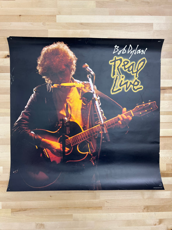 Bob Dylan - 1980 promo poster original vintage Real Live