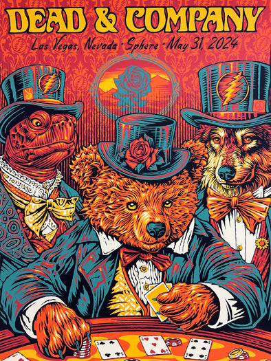 Dead & Company - 2024 Todd Slater Poster Las Vegas, NV The Sphere AP