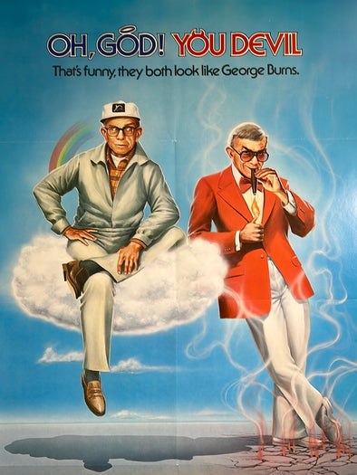 Oh, God! You Devil  - 1984 movie poster original vintage
