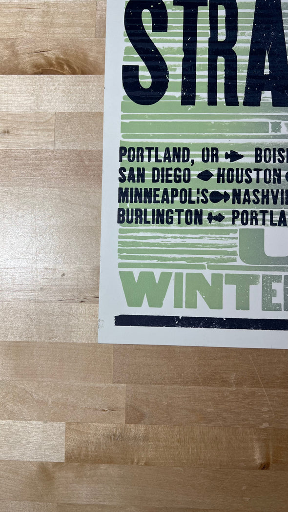Keane - 2012 Hatch Show Print Strangeland USA Winter Tour Promo poster