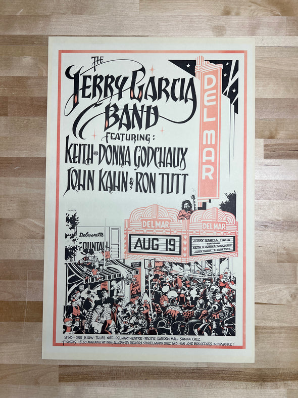 クレイグガルシア Craig Garcia アートパネル 唇 葛飾北斎 Jerry Garcia Band - 1976 Jim Phillips poster RP-2 edition Del Mar