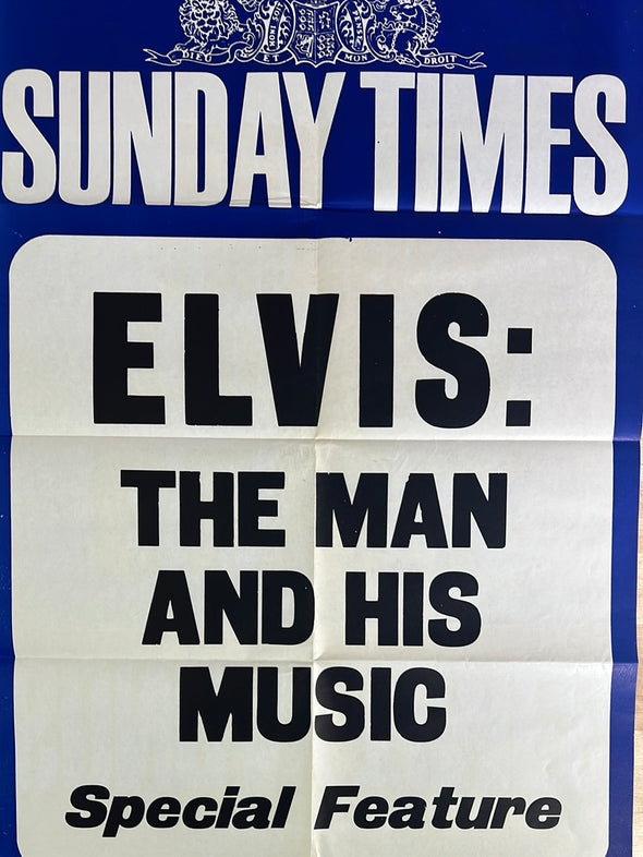 Elvis Presley - vintage poster Sunday Times
