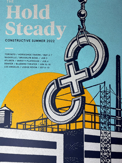 The Hold Steady - 2022 Nick Hollomon Poster Summer Tour 2022