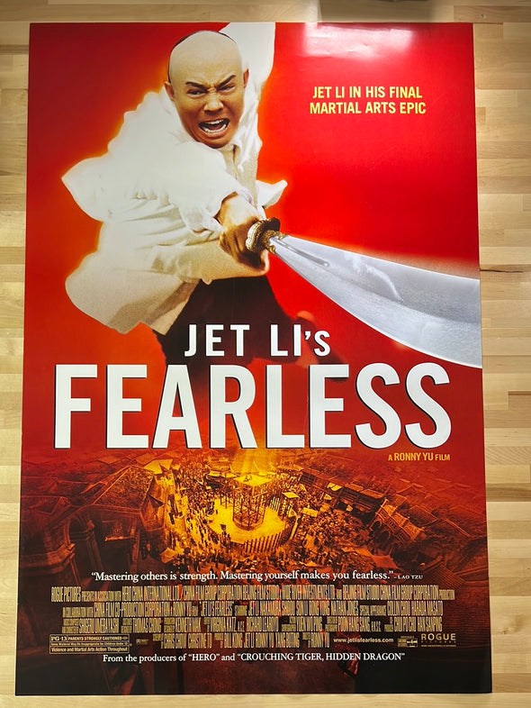 Jet Li Fearless - 2006 movie poster original