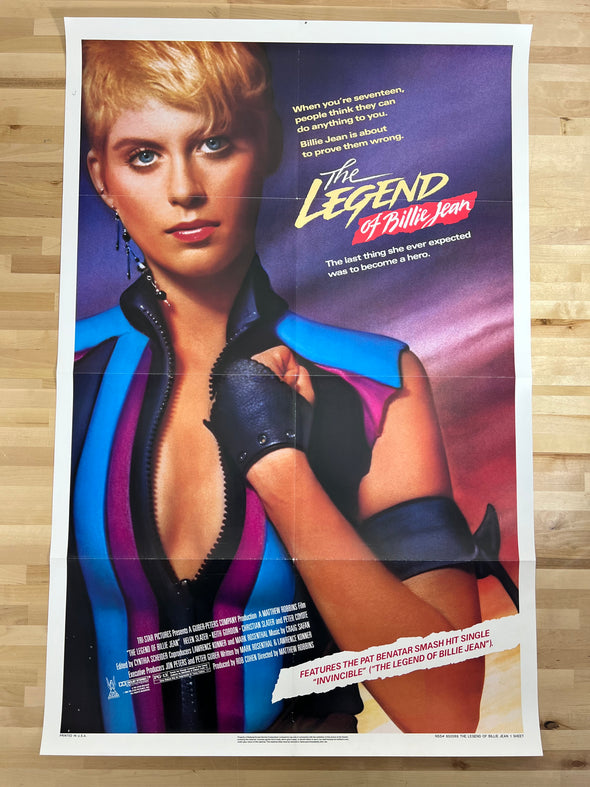 The Legend Of Billie Jean - 1985 one sheet movie poster original 27x41