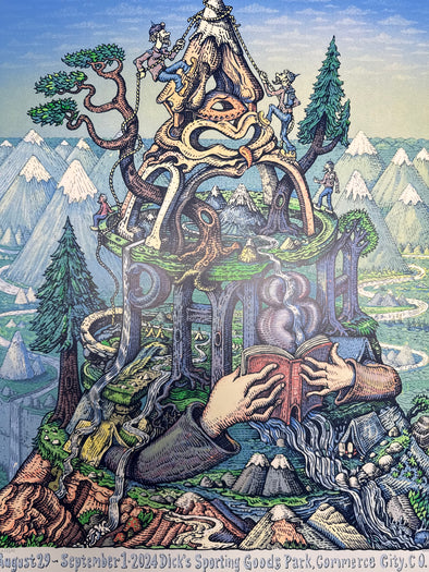 Phish - 2024 David Welker poster Dick's Commerce City, CO