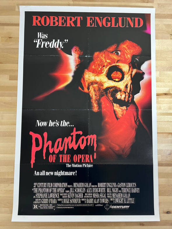 Phantom Of The Opera - 1989 video promo movie poster original 27x41