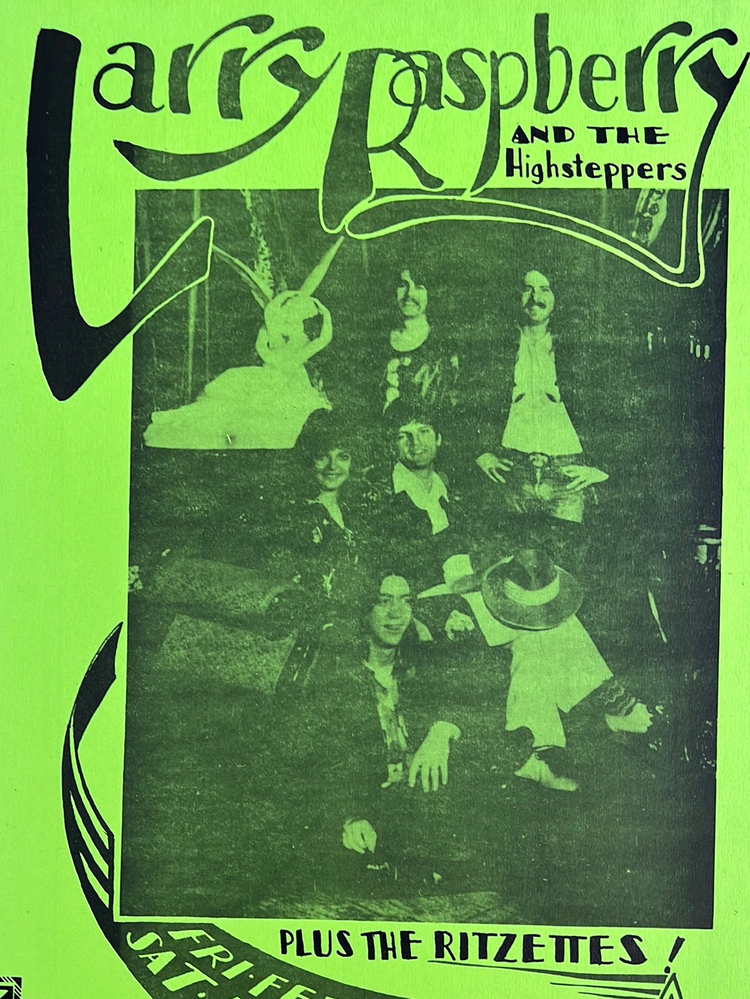 Larry Raspberry And The High Steppers - 1974 original vintage poster A ...